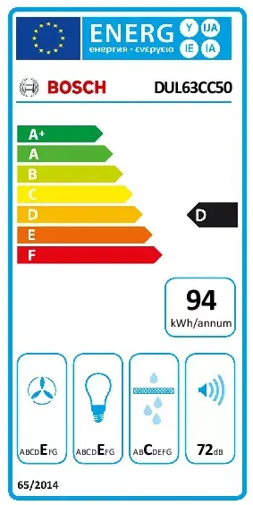 Настенная вытяжка Bosch DUL63CC50 Photo 6