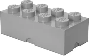 Storage Brick 8 LEGO 40041740 gray — plastic storage brick for small parts, stackable