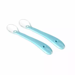 Детская ложка Kidsme модель 140308 Aquamarine — набор 2 шт., для детей от 4 месяцев