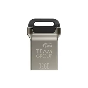 USB flash drive Team Group C162 32 GB, USB Type-A, USB 3.2 Gen 1 (3.1 Gen 1), read 85 MB/s, write 20 MB/s, capless, black/silver
