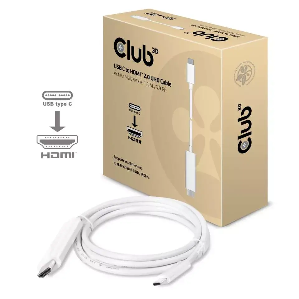 USB C uz HDMI kabelis CLUB3D CAC-1514 Photo 2