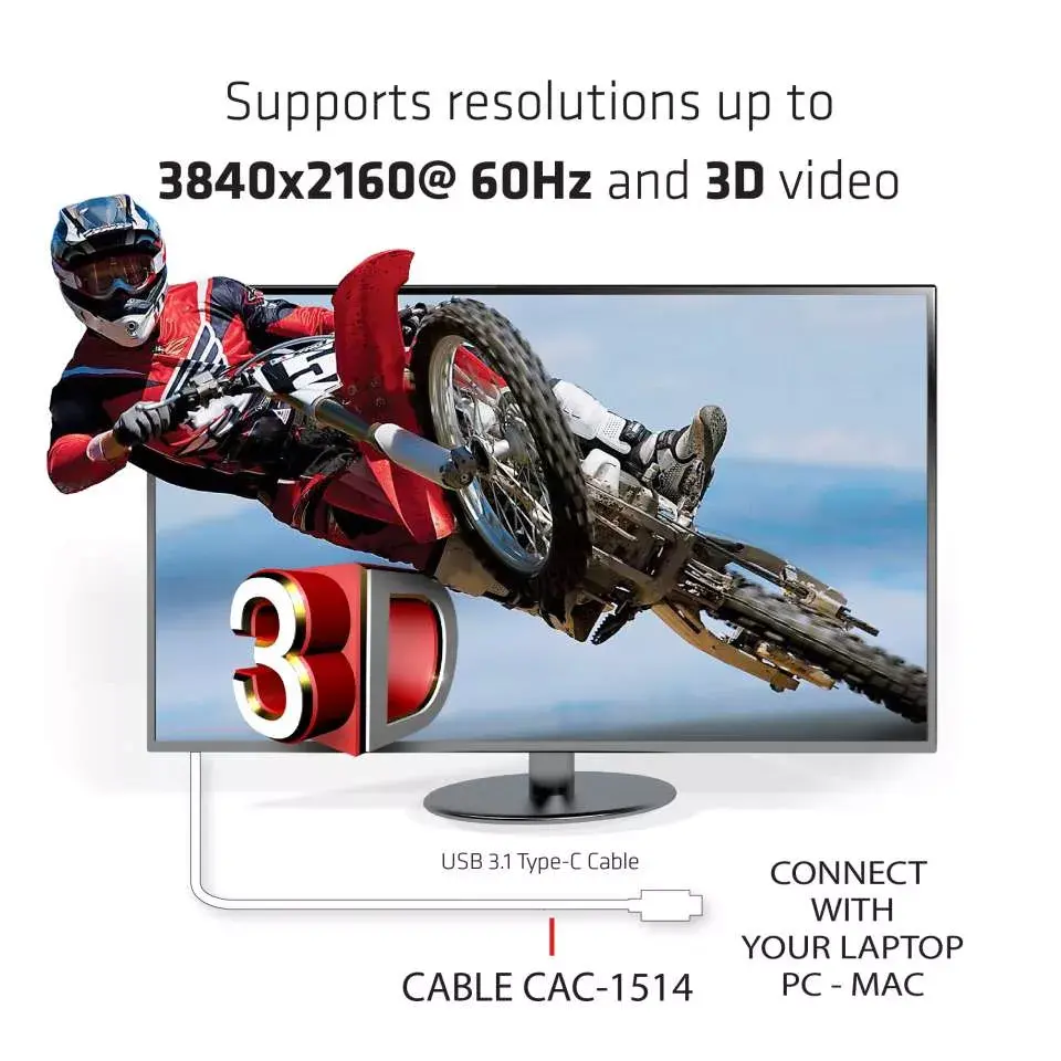 USB C uz HDMI kabelis CLUB3D CAC-1514 Photo 5