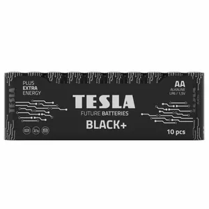 Alkalīnās AA baterijas TESLA Black+ 10 gab. — 10 x AA elementi