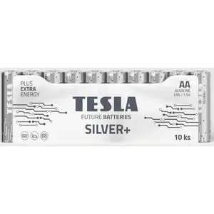 Батарейки AA щелочные TESLA Silver+ LR06 10 шт.