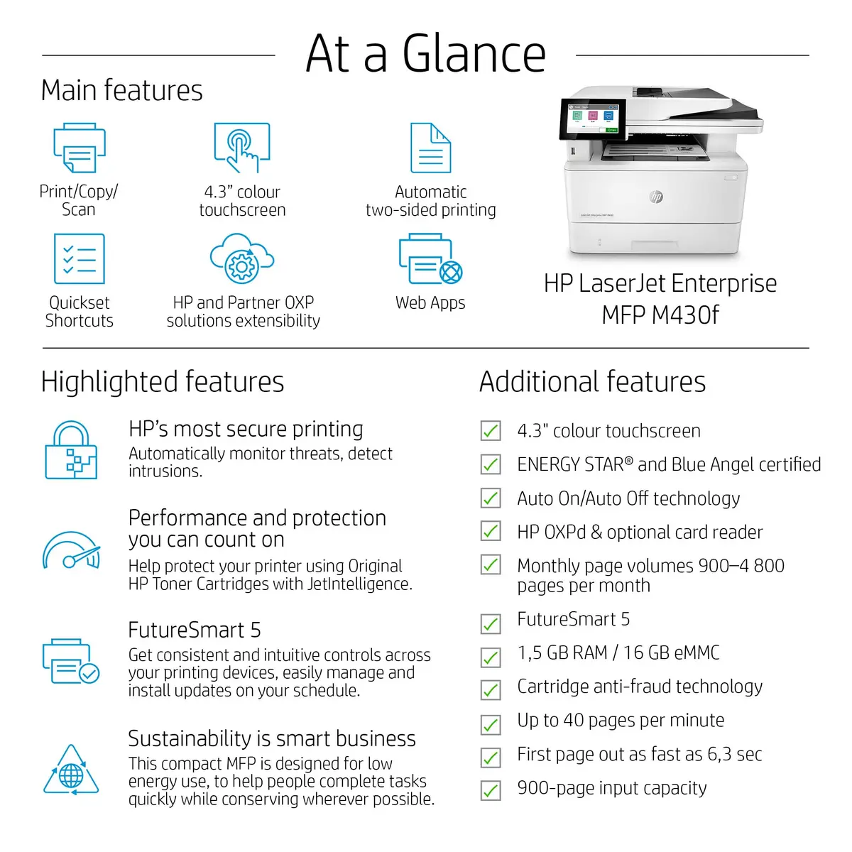 МФУ HP LaserJet Enterprise M430f Photo 3