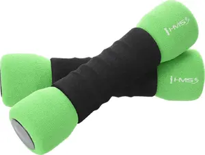 Adjustable dumbbells HMS CM07 Premium Comfort Fit Shape Soft Grip 2 x 1.5 kg Black-Green