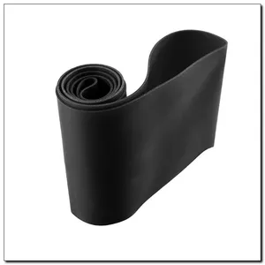 Treniņu gumija HMS GU04 gumija melna — pretestība 18 kg, 600×50×1.2 mm