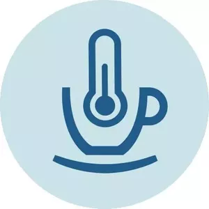 Ensures the coffee temperature is right for enhanced taste