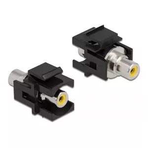 Keystone module DeLOCK 86740 Flat Black RCA