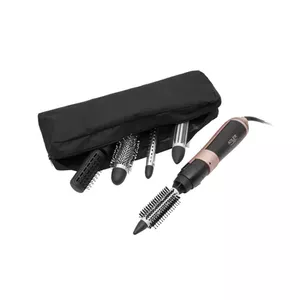 Hair styling kit Adler AD 2022 — black, 1200 W, 3 heating levels, 7-piece set