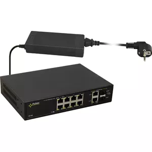 PULSAR SF108 сетевой коммутатор Управляемый Fast Ethernet (10/100) Питание по Ethernet (PoE) Черный
