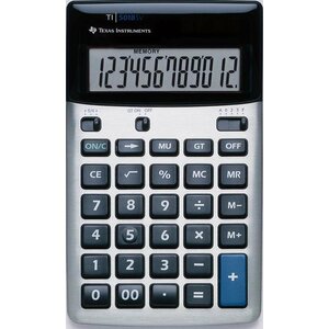 Texas Instruments TI-5018 SV kalkulators Desktops Pamata kalkulators Melns, Sudrabs