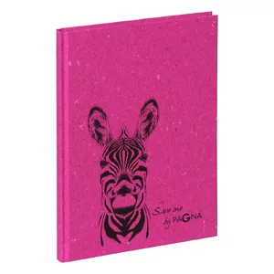 Pagna Save me Zebra writing notebook A5 128 sheets Fuchsia