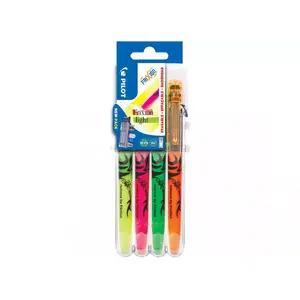Tekstmarkeru komplekts PILOT FriXion Light — 4 mm galiņš, krāsas zaļa/oranža/rozā/dzeltena, 4 gab.