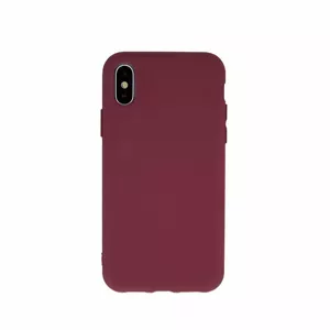 Protective Liquid Silicone Case Mocco for Samsung Galaxy A42 5G — Burgundy