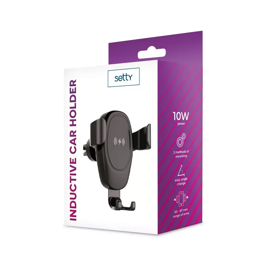 Setty IUS-01 Car Holder with 10W Wireless Charging Photo 3