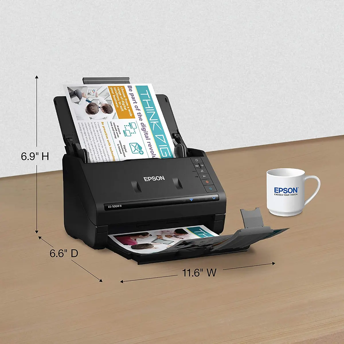 Epson WorkForce ES-500WII lokšņu skeneris Photo 6