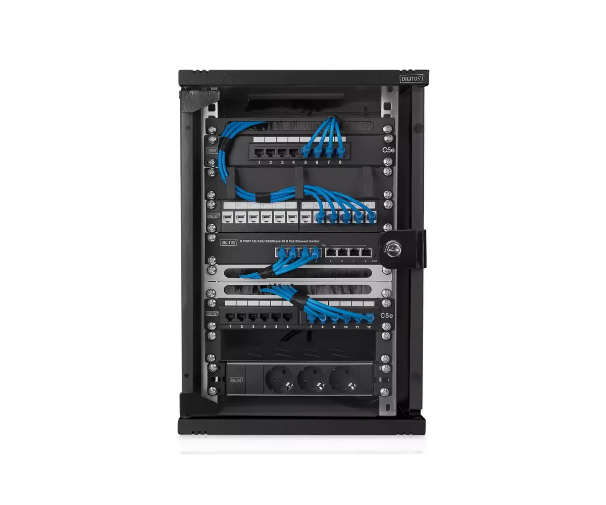 Sienas montāžas skapītis Digitus DN-10-09U-B Photo 6