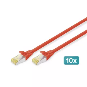 Сетевой кабель Digitus CAT 6A S/FTP RJ-45 2м Красный