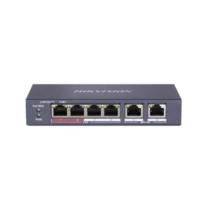 Hikvision DS-3E0106P-E/M network switch Unmanaged Fast Ethernet (10/100) Power over Ethernet (PoE) Blue