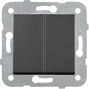 Mehānisks slēdzis 1+1 Viko by Panasonic NOVELLA 9210 5502 — melns