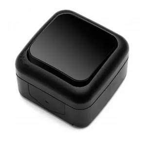 Two-way wall switch viko by panasonic 9055 5104 — IP54 rated, black
