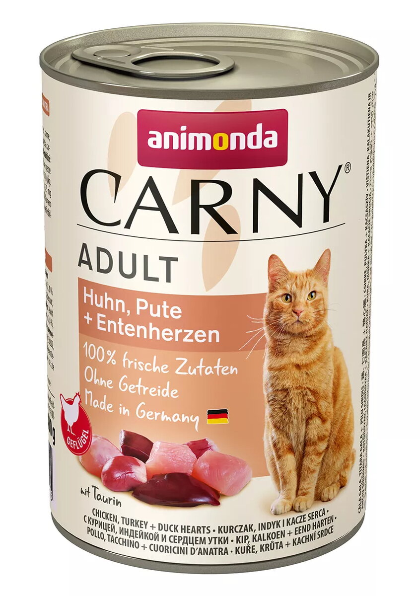 Mitrā barība kaķiem Animonda Carny vistas