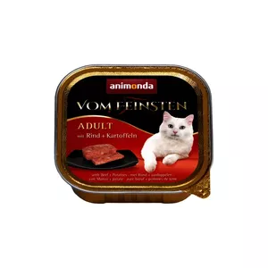Wet cat food animonda Vom Feinsten WITH BEEF + POTATOES 100 g — adult, beef