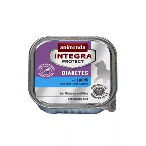 Влажный корм для кошек animonda Integra Protect Diabetes Лосось 100 г, для взрослых, влажность 81%, белок 11%, жир 5%