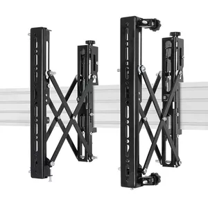 Interface adapter arm B-TECH System X — Pop-Out, micro-adjustment, VESA 400, 50 kg, 12.6–30 cm