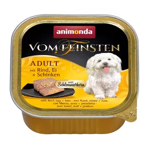 Влажный корм для собак animonda Vom Feinsten Gourmet core — говядина, яйцо и ветчина, взрослым, 150 г