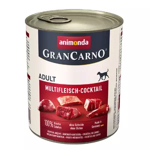 Влажный корм для собак Animonda GranCarno Multi Meat Cocktail 800 г — говядина, курица, дичь, сердце, индейка, взрослым
