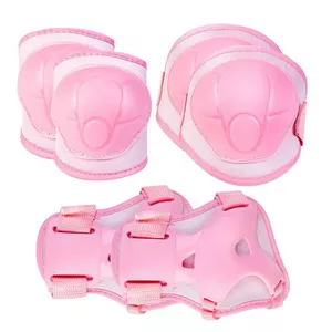 Spokey BUFFER protective pads set, elbows/knees/wrists, Size S, Pink