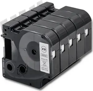 Label tape QOLTEC for Dymo D1 45013 12 mm x 7 m White with Black print