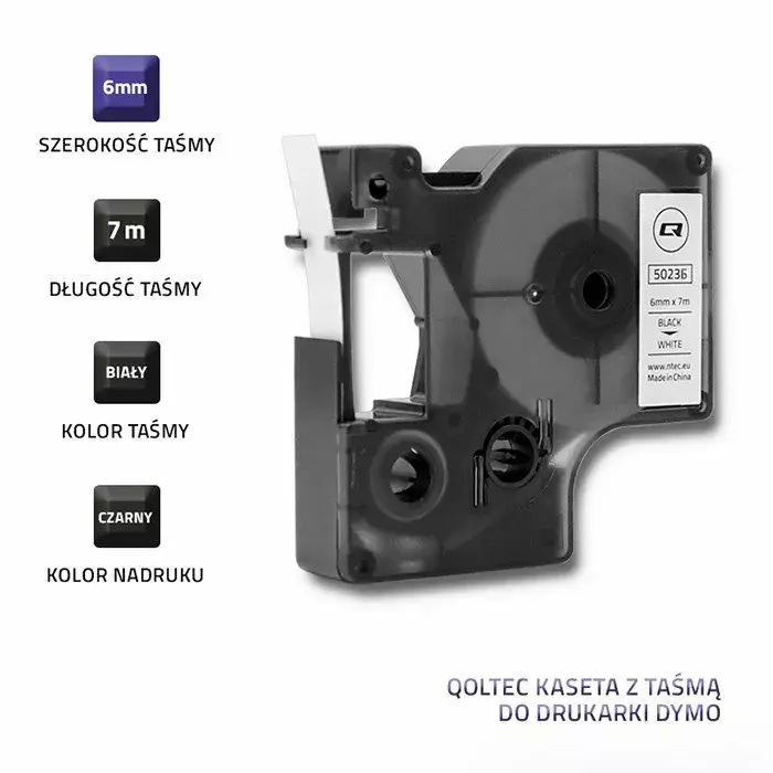 Label tape QOLTEC D1 43613 6 mm x 7 m Photo 2