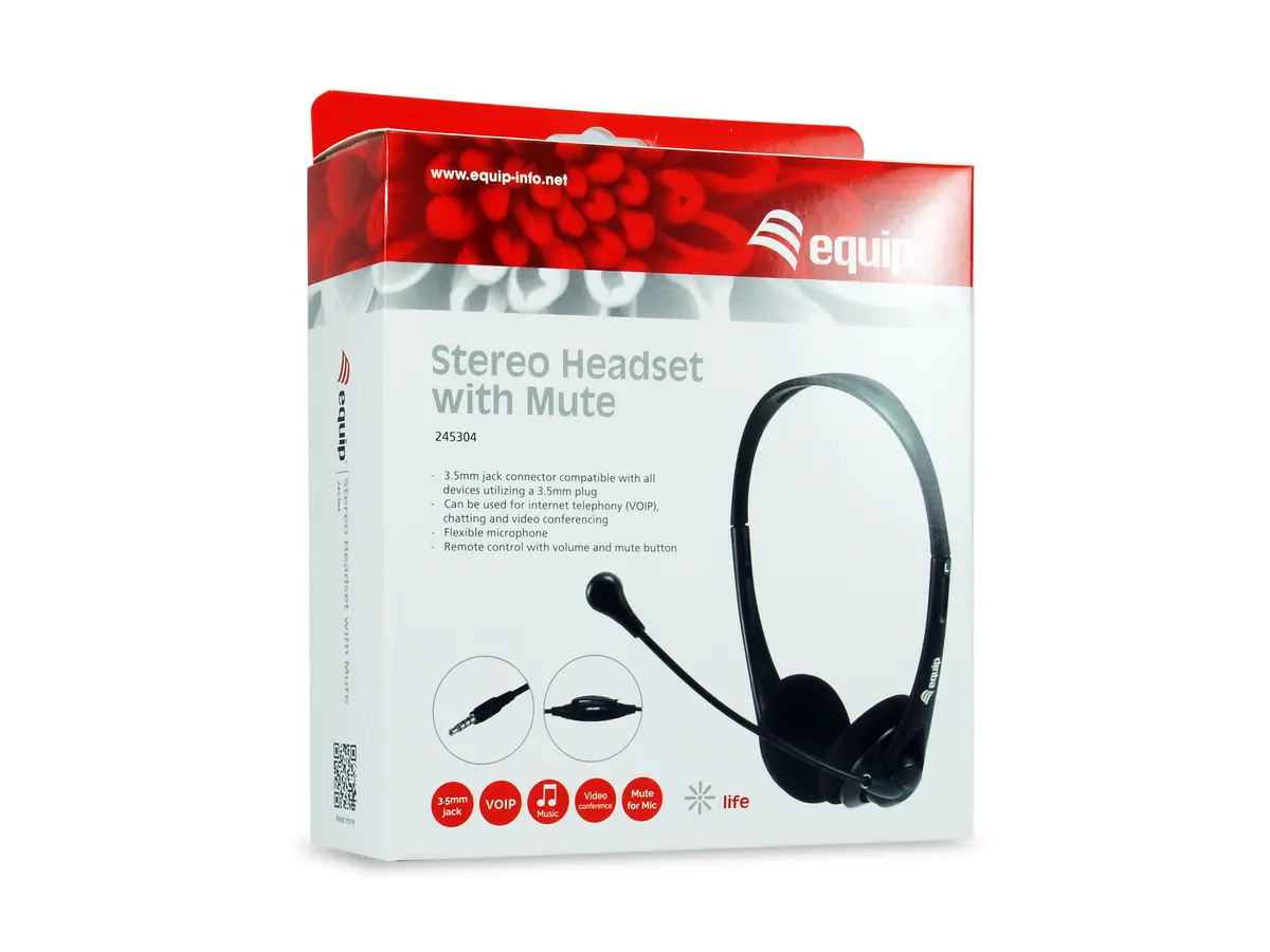 Equip Stereo Austiņas ar klusināšanu Photo 4