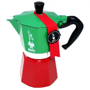 Bialetti 0005323 Moka pot manual coffee maker 0.24 L Green, Red, White