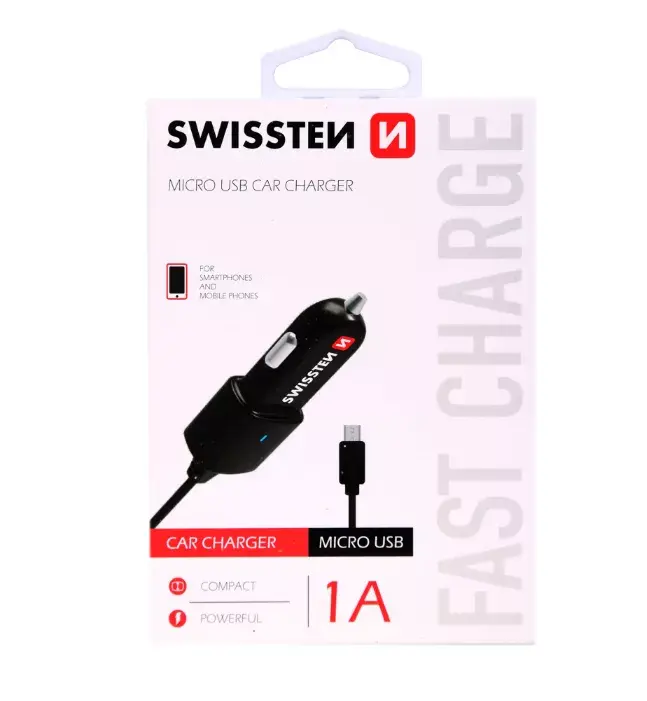 Car charger SWISSTEN SW-CCH-1A-B Photo 2