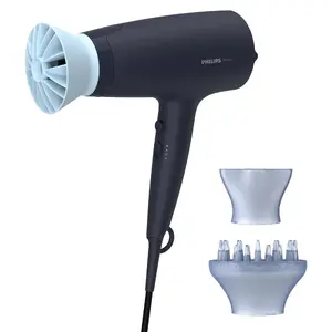 Philips 3000 series BHD360/20 Fēns 2100 W ar DC motoru, jonizācijas funkciju, difuzoru un koncentratora uzgali, tumši zils