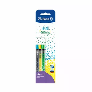 Pelikan inky Neon fineliner Fine Blue, Green, Yellow 3 pc(s)