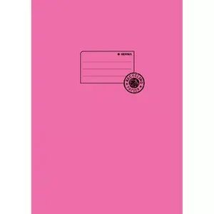 Exercise book cover paper HERMA A4 pink 100% wastepaper