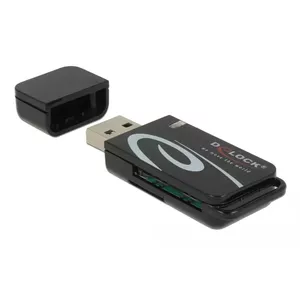 Читатель карт DeLOCK Mini USB 2.0 с SD и Micro SD слотом