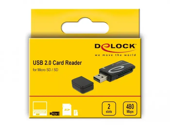 Karti lasītājs DeLOCK Mini USB 2.0 Photo 3