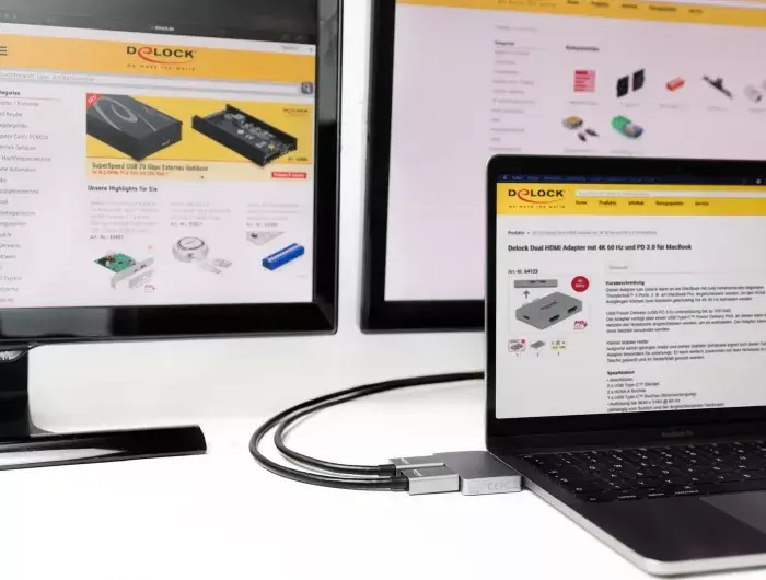 Dual HDMI Adapter DeLOCK 64123 Photo 4