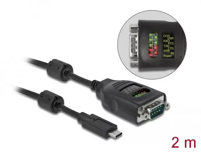 USB Type-C uz Serial DB9 adapteris DeLOCK 90414 Photo 2