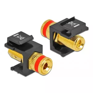 Binding Post Module DeLOCK 86863 Red Black