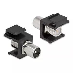 Keystone Module IEC male to F female black DeLOCK 86857