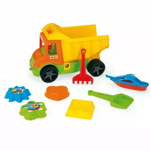 Rotaļu pašizgāzējs Multi Truck ar smilšu spēļu komplektu, Wader 70300