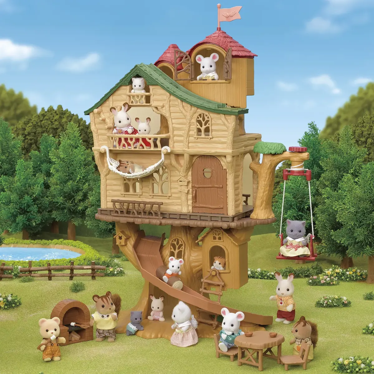 Rotaļlietu komplekts Sylvanian Families Lakeside Lodge Photo 7