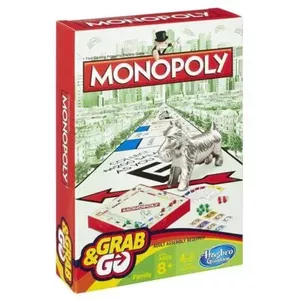 Hasbro Gaming Monopoly Grab & Go Galda spēle Ekonomiska simulācija